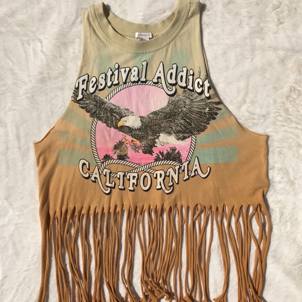 Crop Fringe Top